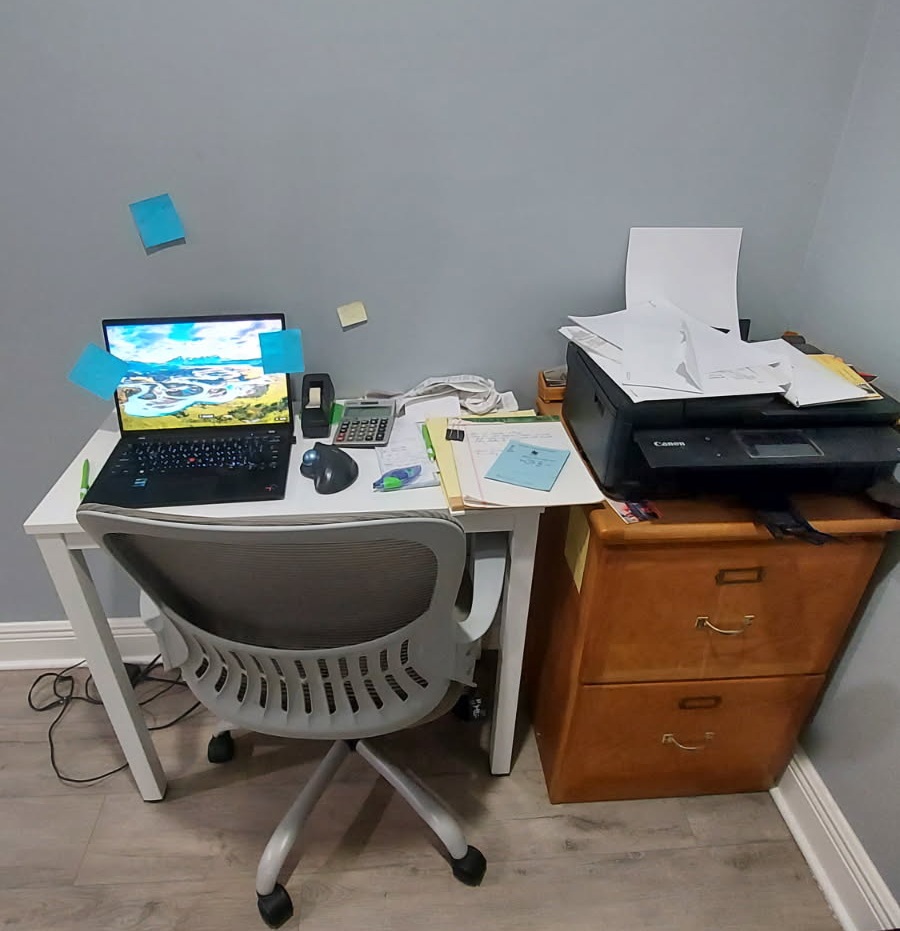 Office Desk Before Pic